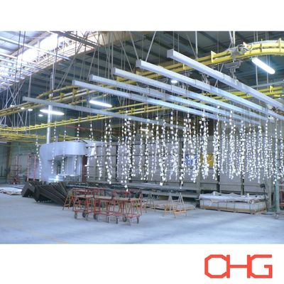 خط تولید پوشش پودری الکتروستاتیک خودکار برای پروفایل های آلومینیومی روش تولید پیشرفته
