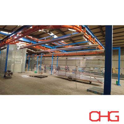 قیمت خوب خط پوشش پودری پشتیبانی شده از سیستم حمل و نقل برای پروفایل های آلومینیومی و تجهیزات اسپری سخت افزاری آنلاین