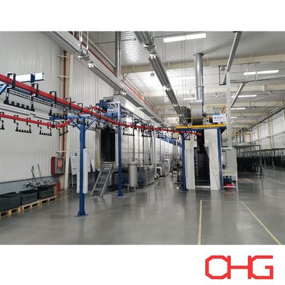 قیمت خوب سیستم ناقل مونورایل قابل تنظیم برای خط تولید پوشش پودری آنلاین