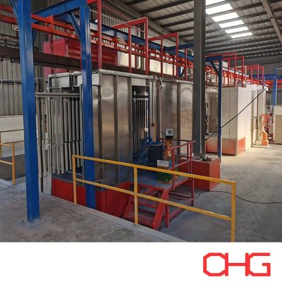 قیمت خوب خط تولید پوشش پودری پروفایل آلومینیوم سفارشی با سیستم حمل و نقل خودکار و نوع روش آنلاین