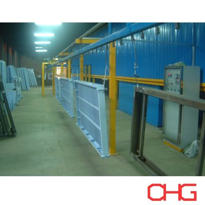 اسلحه اسپری الکتروستاتیک دستی خط پوشش پودری سفارشی برای تخت های بیمارستان بر روی بستر فلزی