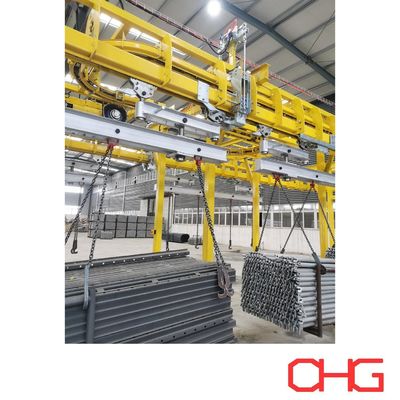 قیمت خوب قطعات ساختاری خط نقاشی مرطوب با کنترل PLC و سیستم ناقل سفارشی آنلاین