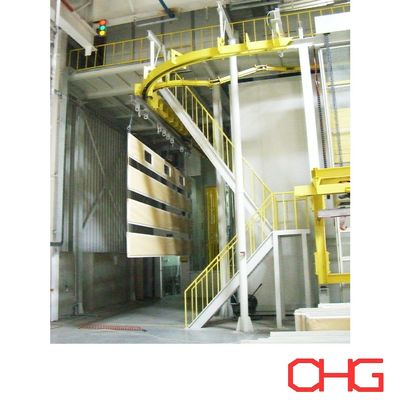 خط تولیدی پوشش پودری اتوماتیک برای کابینت کنترل برق آهن