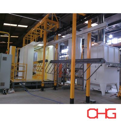 قیمت خوب تجهیزات خط پوشش پودر خودکار سفارشی با بوت اسپری PVC آنلاین