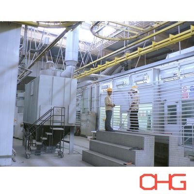 قیمت خوب کنترل PLC خط تولید پوشش پودری خودکار برای پروفایل های آلومینیومی آنلاین