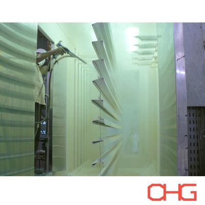 خط تولید پوشش پودری قابل تنظیم و با عملکرد بالا برای پروفایل های آلومینیوم تجهیزات اسپری سخت افزاری