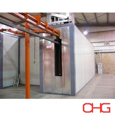 سیستم حمل و نقل فوقانی قابل تنظیم خط پوشش پودر الکتروستاتیک خودکار برای قطعات خودرو