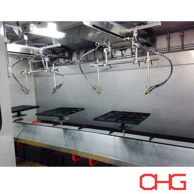 قیمت خوب کنترل PLC سفارشی بوت رنگ مرطوب با پرده های آب دوستانه با محیط زیست آنلاین