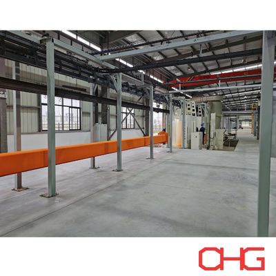 قیمت خوب خط تولیدی خودکار پوشش پودری حرفه ای سیستم اسپری پودری شامل کوره پوشش پودری آنلاین