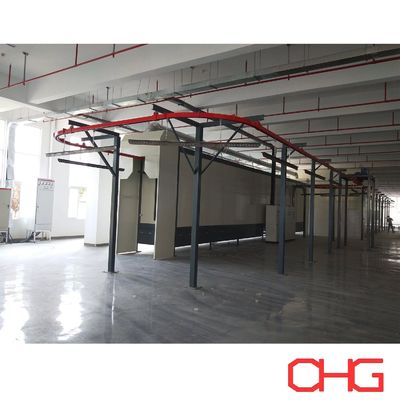 ماشین پوشش بوردهای آکریلیک خط پوشش پودری کانویر مونورایل برای تولید پوشش سفارشی