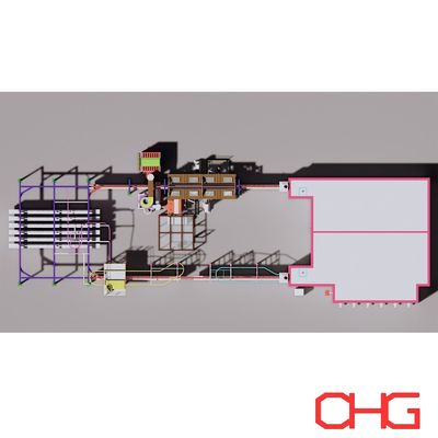 خط پوشش پودر الکتروستاتیک سفارشی با واحد کنترل PLC و تجهیزات پوشش