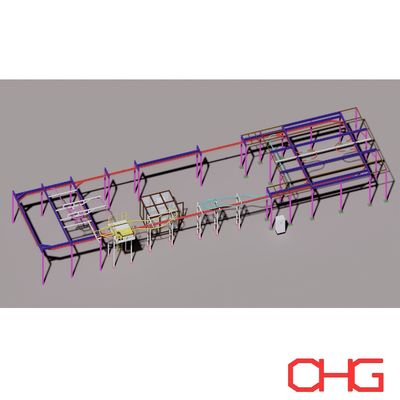 خط پوشش پودری با عملکرد بالا سیستم پوشش پودری خودکار برای قطعات فلزی مختلف درخواست یک راه حل سفارشی