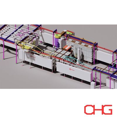 قیمت خوب خط پوشش پودر خودکار الکتروستاتیک سفارشی ساخته شده با تجهیزات پوشش آنلاین